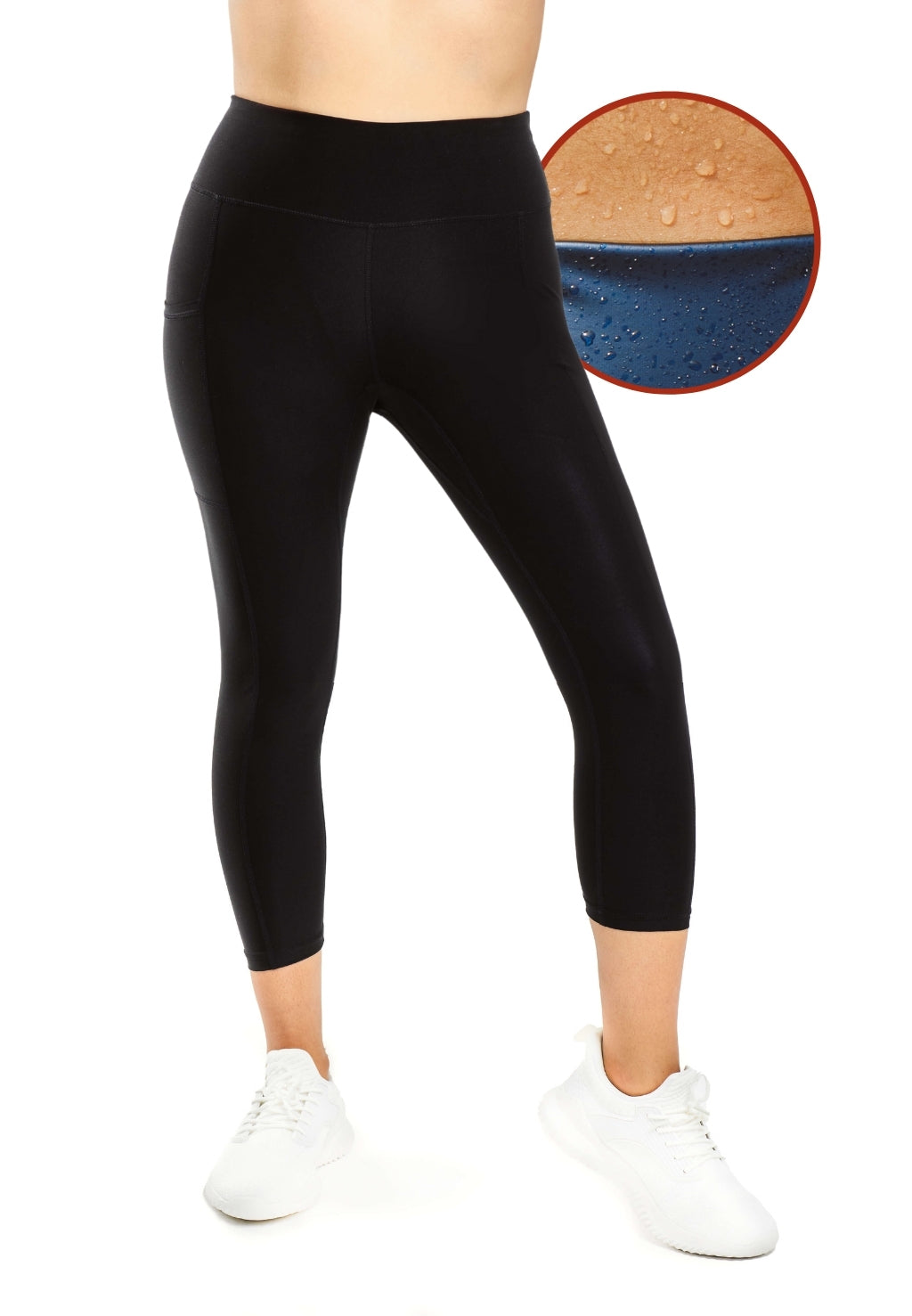 High Waist 3/4 Tights & Leggings Activewear with a cotton feel