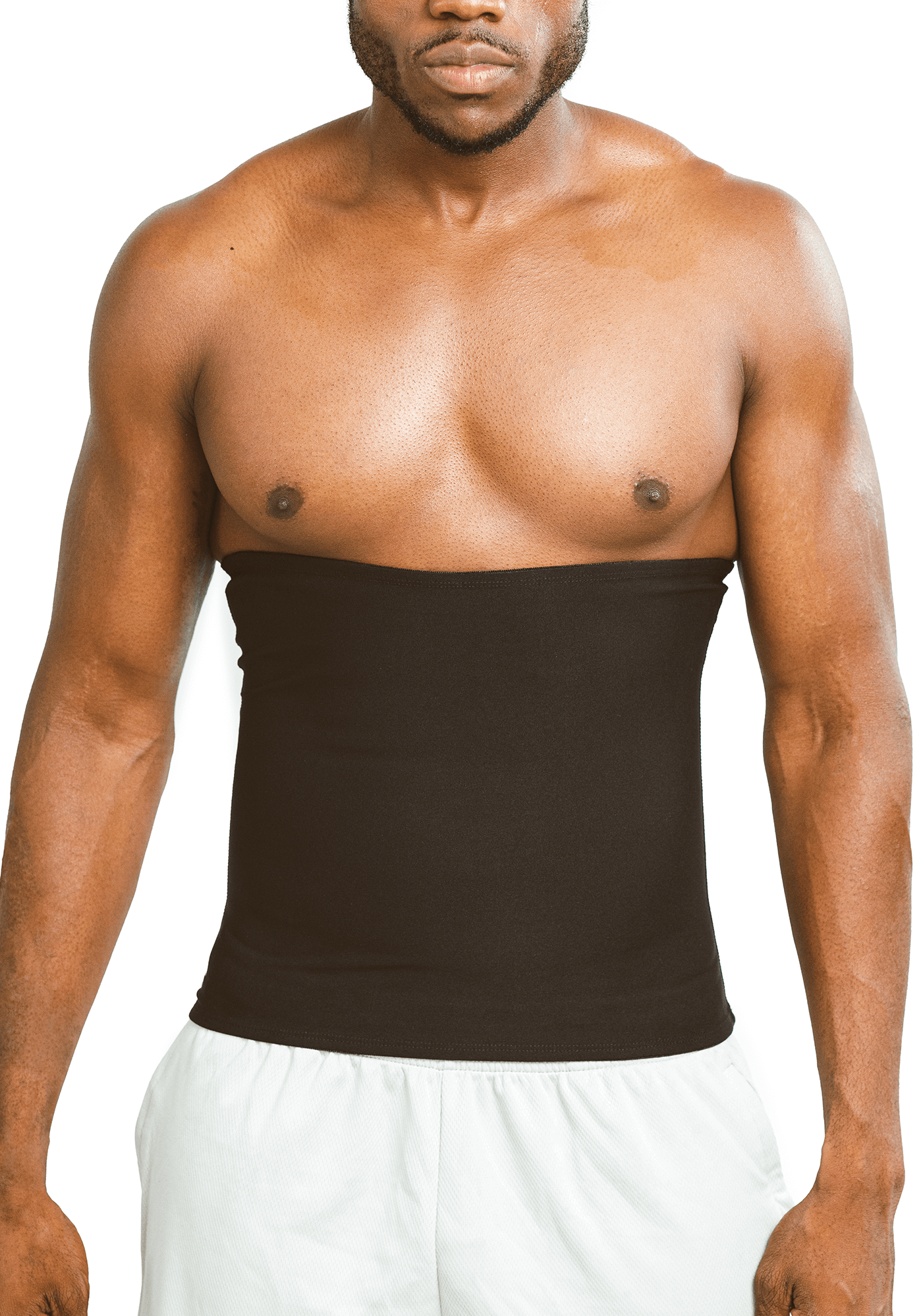 Filfeel Waist Trimmer Weight Loss Men Body Shaper Trainer Sweat Band  Stomach Sauna Sweat Slim Slimming Belt, Neoprene Black