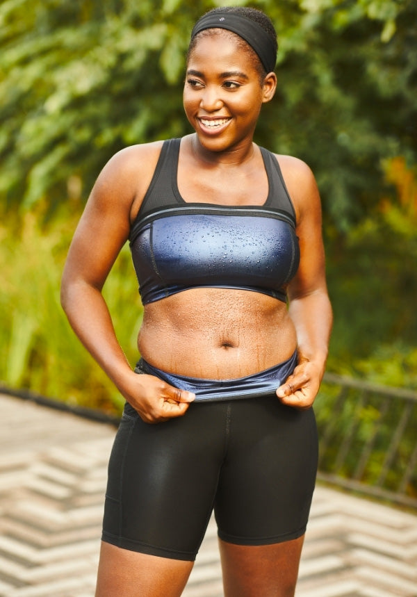 Lilvigor 2 Pieces Waist Trimmer for Women Sweat Wrap Sweat Waist Trainer  Sweat Tummy Workout Belt Stomach Wraps for Bodybuilding 